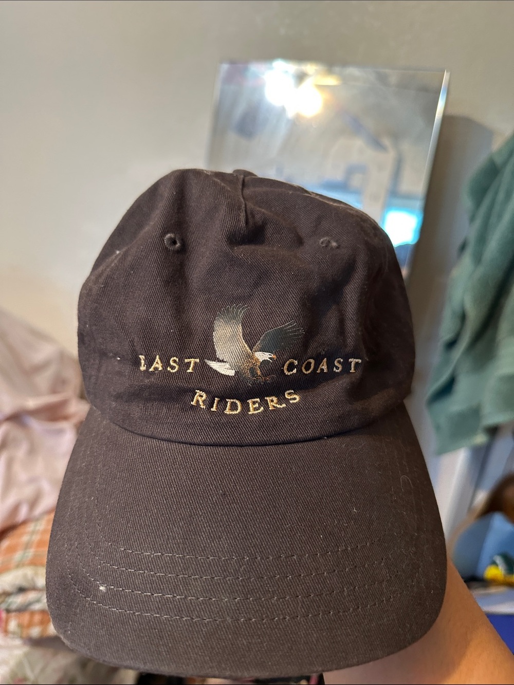 cotton on East Coast Riders Eagle Logo Baseball Cap - Dark Brown